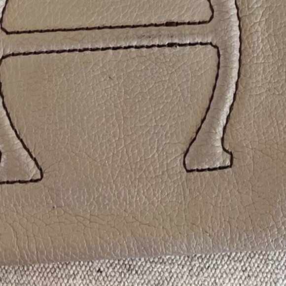 Etienne Aigner Peddled Nappa Leather Tan Angela Logo Crossbody Purse - Picture 7 of 14